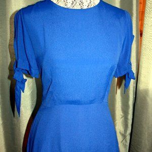 EUC Saphire Blue flared dress